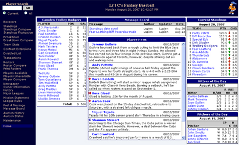 Fantasy Baseball